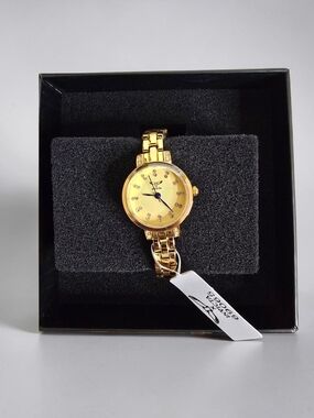 Invicta Women’s Gold Tone Crystal Accent Watch – New in Box